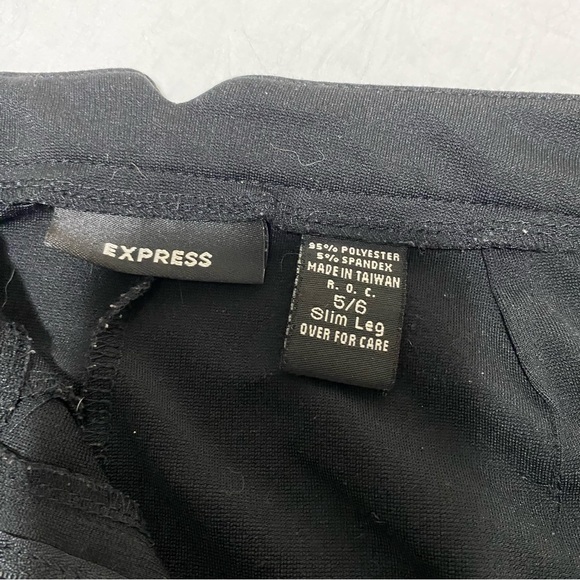Express Stretchy Straight Leg Trousers Excellent Condition 32.75 inch inseam 5/6 - Picture 3 of 11